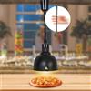 Aocay Lampada Riscaldante per Alimenti, Sospeso Lampade Scaldavivande Cucina Regolabile, 250W Lampade Riscaldanti per Cucina, Ristoranti, Hotel a Buffet 19 cm/25 cm (1, 25cm Nero)