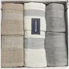 Sommaruga Set 6 PZ Asciugamani + Ospite 3+3 in Spugna di Cotone Colore Bianco/Grigio/Beige