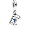Rimgoris 925 Charm in argento sterling per le donne Bracciali Collana Passaporto da viaggio Macchina fotografica bussola Batteria Vita Auto & Casco Aereo Globo Valigia Dangle Charm Gift