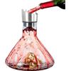 Dokeno Decanter per Vino, Caraffa Vino, Decanter con Filtro, Iceberg, Soffiato a Mano, Aeratore Vino, Accessorio per Vino, Cristallo, Senza Piombo, Confezione Regalo, 1.5L