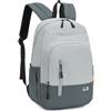 BAGZY Zaino Ryanair 40x20x25 Zaino da Viaggio Aereo Bagaglio a Mano Piccolo Zaini Antifurto Borsa Da Cabina Impermeabile Zainetto Porta PC per College Scuola Donna Uomo Grigio Chiaro