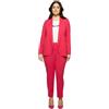 FIORELLA RUBINO: Blazer con Collo a Scialle Curvy Size Fucsia Stagione Primavera Estate 2024.