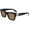 FERRAGAMO Sf2013s Occhiali, Nero/Oro, 52-135-21 Donna
