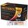 Paladin Pharma Drenax Forte - Metabol Fast Integratore Alimentare, per addome, pancia e glutei Senza glutine Adatto a vegani e vegetariani Senza zuccheri aggiunti 20 Stick Pack