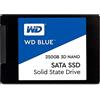 Western Digital WDS250G2B0A WD Blue 3D NAND Internal SSD 2.5 Inch SATA, 250 GB - Black