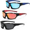 DAJASD 3 paia di occhiali da sole uomo polarizzati occhiali da sole sportivi UV 400 occhiali da ciclismo uomo donna occhiali veloci occhiali da ciclismo uomo occhiali da ciclismo sunglasses per
