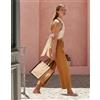 Westford Mill Borsa in juta con manici in cotone Jute Midi Tote personalizzate o neutre