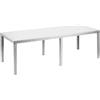 Ipae-Progarden S.P.A. IPAE-PROGARDEN Tavolo da Giardino Allungabile in Polipropilene-Modello Queen, 1, Bianco