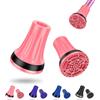 supregear Gommini per Stampelle Antiscivolo (21mm-22mm, x 2 unità), Puntali e Piedini in Gomma Resistente per Tutti Terreni Grip Estremo Tappo per Piedi per Canne, Stampelle e Bastoni, Rosa