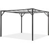 Pergola da terrazzo Santorini 4 x 4 m in metallo antracite Garden Point