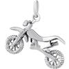 SILVEGO Ciondolo da Uomo in Argento 925 Moto Cross