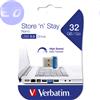 VERBATIM PEN DRIVE 32GB VERBATIM USB 3.0 NANO Store'n'Stay 10R\5W - 98710