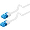 GOOBAY Cavo di rete Patch piatto in rame Cat. 6A Bianco UTP 3 metri