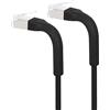 Intellinet Cavo di rete Patch in rame Cat. 6A Nero F/FTP Pieghevole FlexiBoot Slim 0,5 m