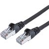 Intellinet Cavo di rete Patch in rame Cat. 7 Plug RJ45 6A Nero S/FTP LSZH 1m