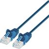 Intellinet Cavo di rete Patch in rame Cat. 6 Blu UTP Slim 1m
