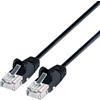 Intellinet Cavo di rete Patch in rame Cat. 6 Nero UTP Slim 1m