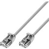 Techly Professional Cavo di rete Patch in rame Cat. 6 Grigio UTP Slim 1m