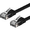 Techly Professional Cavo di rete Patch piatto in rame Cat. 6A Nero UTP 2m