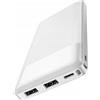 Hoco Batteria portatile Hoco J72 Easy Powerbank 10000mAh 2xUsb-a Bianco [J72 WHITE]