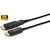 Microconnect DP-MMG-5000MBV1.4OP cavo DisplayPort 50 m Nero (Premium Optic Mini DP-DP Cable - DP+DP adapter-DP 1.4 50m Support 8K 60Hz, 32.4Gbps, YUV4:4:4, EDID/ HBR3, HDCP2.2/HDR/HEC Warranty: 300M) [DP-MMG-5000MBV1.4OP]