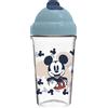 DISNEY TATAWAY Disney bicchiere con cannuccia flessibile Mickey Mouse 295 ml tazza Auto