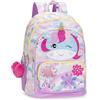 Franco Cosimo Panini MOFU MOFU - Zaino Scuola Ufficiale Mofu Mofu, Zaino Bambina con 2 Ampi Spazi Centrali, Tasche Frontali e Laterali, Spallacci Regolabili e Imbottiti, Schienale Imbottito, 32 x 43h x 23, 32 L, Unicorno