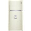 LG ELECTRONICS LG - Frigorifero 2 porte GTF916SEPED Classe E 592L, Capacita netta 592 Litri, Classe energetica E, Multi Flow, Wi-Fi, Total No Frost - Beige