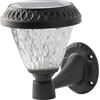 V-TAC VT-969 LED SOLAR WALL LIGHT WITH RF CONTROL CCT:3IN1 BLACK BODY IP44(D:160 * 230mm)