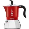 Bialetti Fiammetta Induction Caffettiera, Aluminium, Steel, Rosso, 2 Tazze