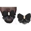 Upstore 1 pz Donne Capelli Snood Net Panino Copertura Hairnet Hairnet Arco di Raso Bowknot Snood Barrette Mesh Hairnet Clip Accessori Per Capelli