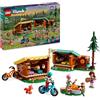 LEGO Friends Cabine Relax al Campo Avventure, Giochi Educativi per Bambine e Bambini da 7 Anni, Campeggio Giocattolo da Costruire con 3 Personaggi, 2 Mountain Bike e una Volpe, Idee Regalo 42624