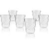 Italesse 37 cl - Twist Pua Bicchiere Acqua in Vetro Borosilicato - Set 6 Pezzi