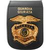 VEGA HOLSTER 1WH73 PATELLA IN PELLE PER PORTAFOGLIO CON PLACCA GUARDIA GIURATA