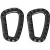 MIL-TEC COPPIA MOSCHETTONI CARABINER IN ABS NERO 8.3CM MIL-TEC 15921002