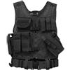 MIL-TEC 10720002 GILET TATTICO USMC BLACK COMBAT VEST WITH BELT