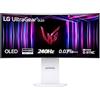 LG UltraGear OLED 34GS95QE Monitor Gaming 34, 21:9 Curvo (800R), WQHD (3440x1440), OLED, 240Hz, 0,03ms (GtG), G-Sync, FreeSync Premium Pro, HDR 400 True Black, HDMI 2.1, DisplayPort, Bianco