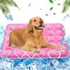 AHYDFSR Tappetino refrigerante per Animali Domestici, Tappetino rinfrescante per Cani e Gatti, Riempito d'acqua Tappeto Refrigerante Rinfrescante Lavabile,60x90cm,XL,Cuore d'amore rosa