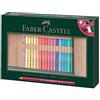 Faber-Castell 110030 Matite Colorate Polychromos, Set di 30 Matite Colorate Professionali in un Rotolo, Set Matite da Disegno con Mina da 3,8 mm, Pigmenti Senza Acidi per una Varietà di Superfici