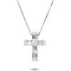 ALFIERI & ST. JOHN Collana baguette con croce in diamanti baguette 0,35