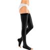 Medi Calza compressiva autoreggente lunga Duomed Smooth a punta aperta nera CL.1