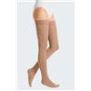 Medi Calze compressive lunghe Duomed Smooth a punta chiusa caramel CL2