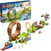 LEGO Sonic the Hedgehog Sfida del Giro della Morte nella Green Hill Zone di Sonic, Gioco da Costruire per Bambini e Bambine con 9 Personaggi tra cui Dr. Eggman e Amy, Idea Regalo di Compleanno 76994