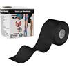 APP LIFE Nastro kinesiologico 5 m x 5,0 cm Applicazione Tape Kinesiologico Muscolare Cerotto - Dispositivo Medico di Classe I Non Sterile (1 Rotolo Nero)