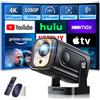 [App Integrata] Mini Proiettore 1080P FHD, 2025 Proiettore 4K Supporta Proiettor