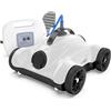 WYBOT Grampus 400 Robot Piscina, Aspirazione Ad Alta Efficienza da 150W, Doppio Motore, Pulizia Programmata, Regolazione Multi-Angolo degli Ugelli, Adatto A Piscine Fuori Terra E Interrate.