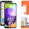 AGCUT 6.5 Incell Schermo per Samsung Galaxy A52 4G LCD Display per Galaxy A52 4G SM-A525F SM-A525M LCD Touch Screen Digitizer Assembly con Riparazione Strumenti, Nero con Telaio