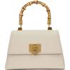 GUESS BORSA A MANO STEPHI MANICI BAMBOO - HWVB7875210 - crema