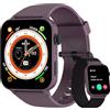 Blackview Smartwatch Donna Uomo, Effettua e Risposta Chiamate,1,85' Orologio Intelligente Fitness con Monitoraggio del Sonno/SpO2/Frequenza Cardiaca,Smart Watch Contapassi per Android iOS