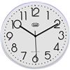 Trevi OM 3508 S Orologio da Parete Silenzioso con Movimento SWEEP, Diametro 30cm e Numeri in Rilievo per Facile Lettura, Ideale per Camera da Letto e Ufficio, Funzionamento con Batteria AA, Bianco